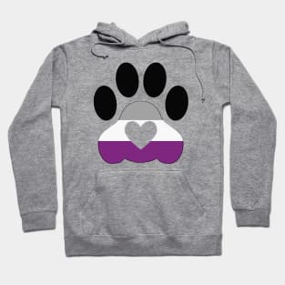 Pride Paw: Asexual Pride Hoodie